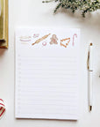 Christmas checklist notepad