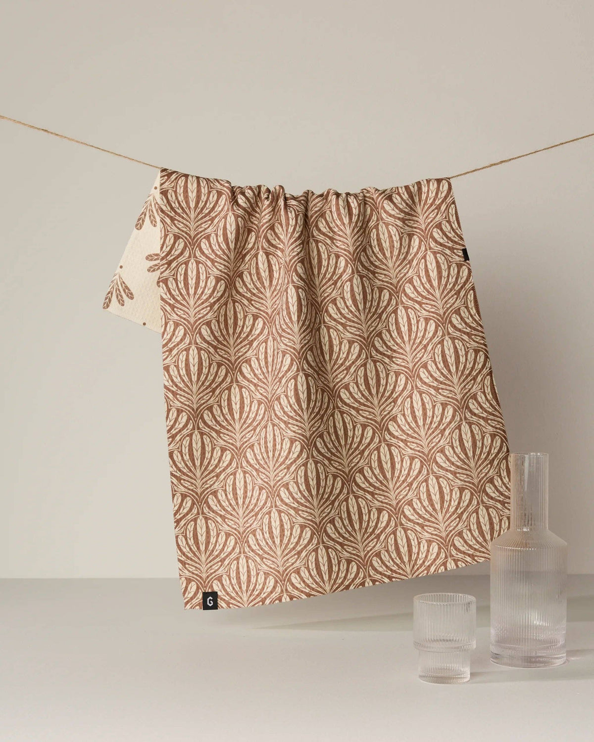 Desert Fronds - Geometry LUXE Double-Sided Kitchen Tea Towel