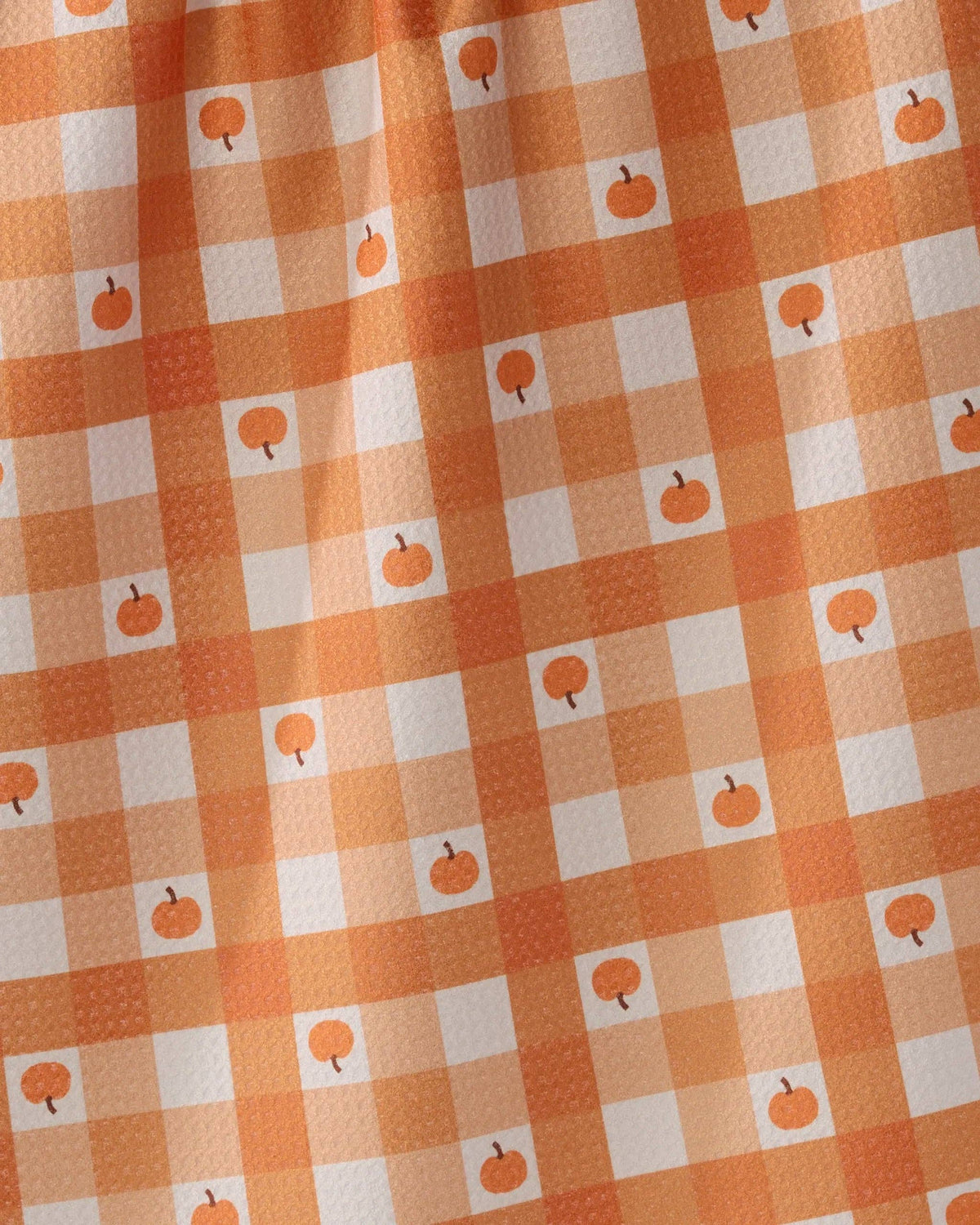 Pumpkin Check - Geometry Kitchen Tea Towel