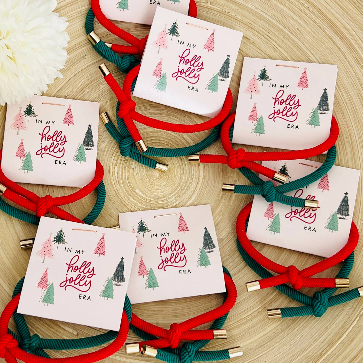 Holiday Thank You Gift Christmas Hair Tie Stocking Stuffers