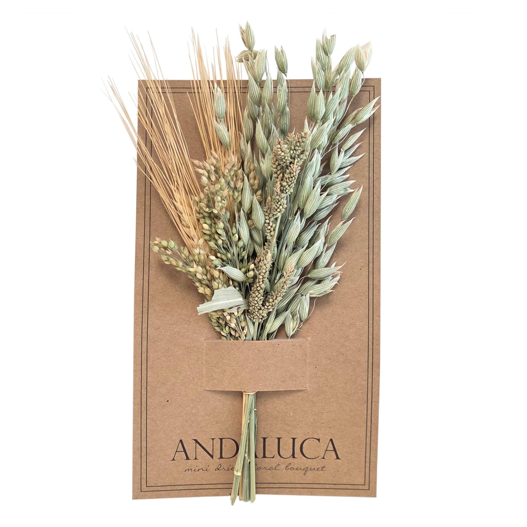 Natural Grains Mini Dried Botanical Bouquet – 8"