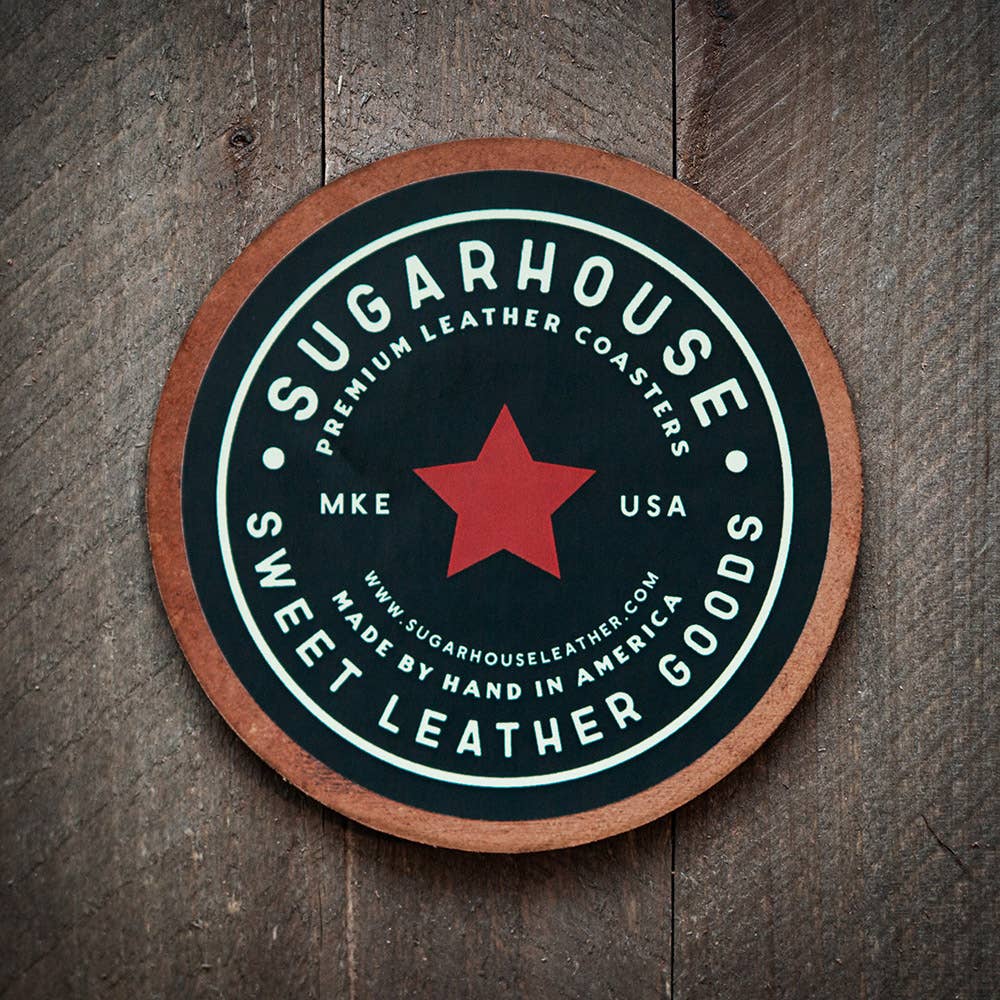 Craft Beer Leather Coaster