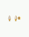 Ice Cream Enamel Flat Back Kids Earrings