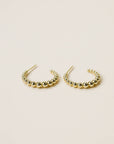 Ball Hoop - Large - Gold Earrings