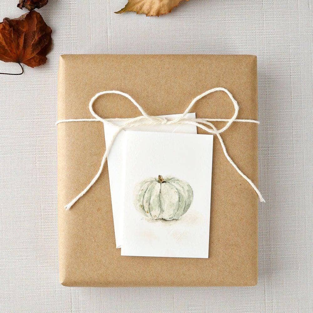 Green pumpkin mini enclosure notecard