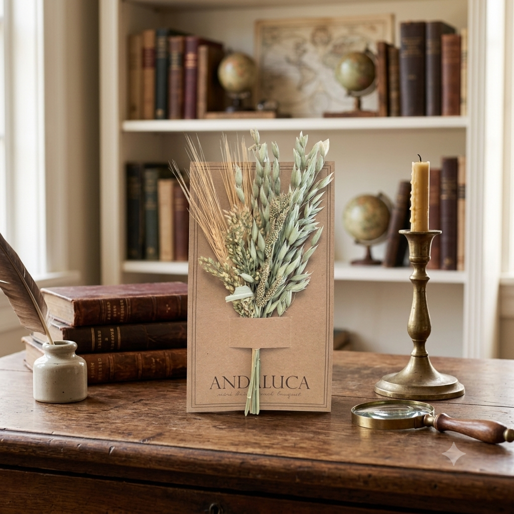 Natural Grains Mini Dried Botanical Bouquet – 8"