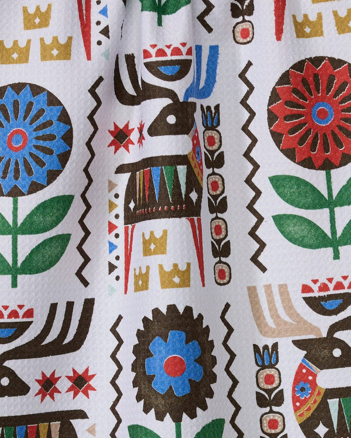 Folk Deer - Geometry Kitchen Tea Towel