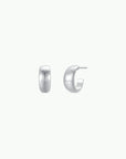 Silver Hoop - Wide - Earrings