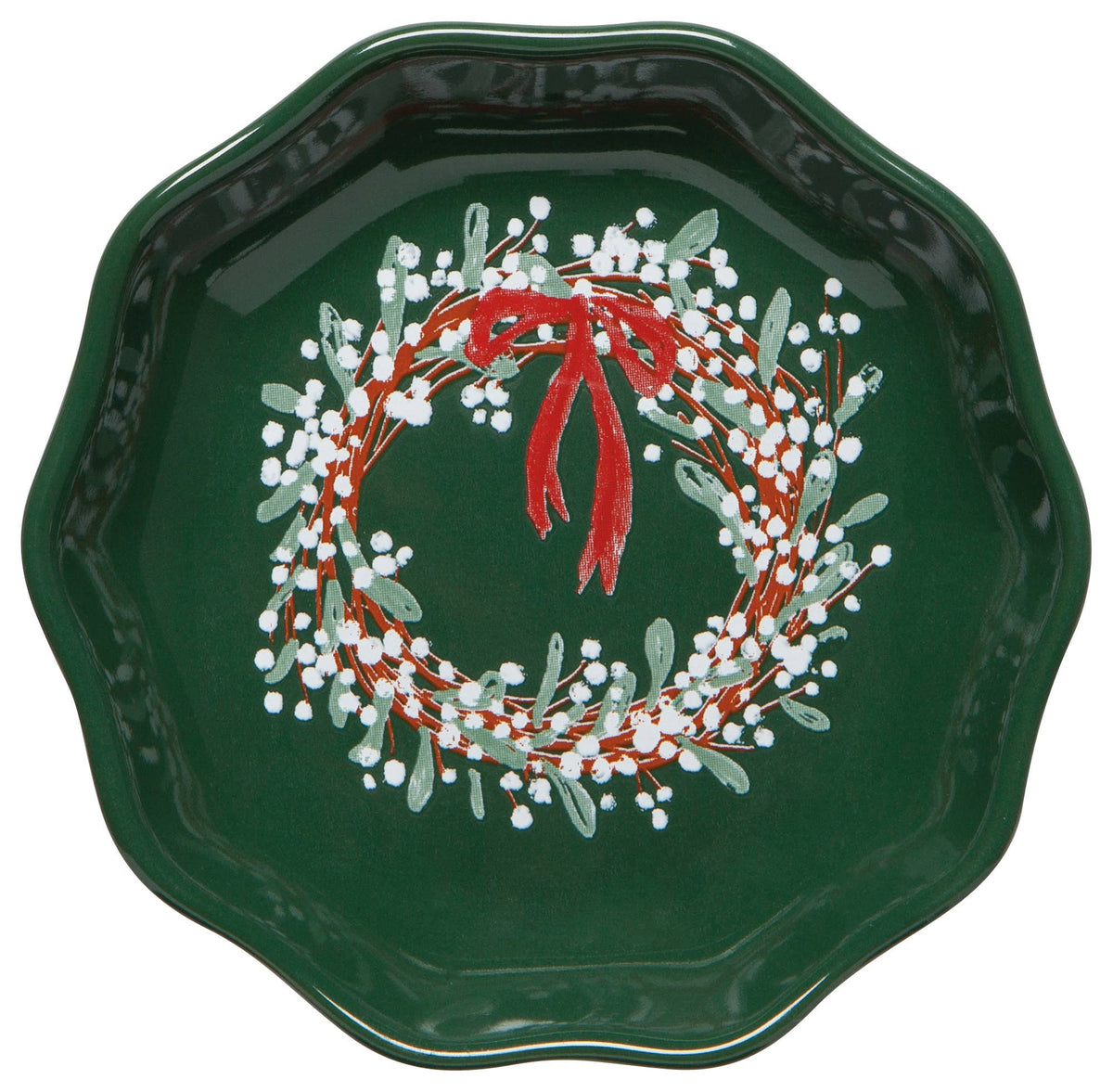 Wreaths Shaped Christmas Pinch Bowl