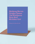 Mahjong Birthday Card