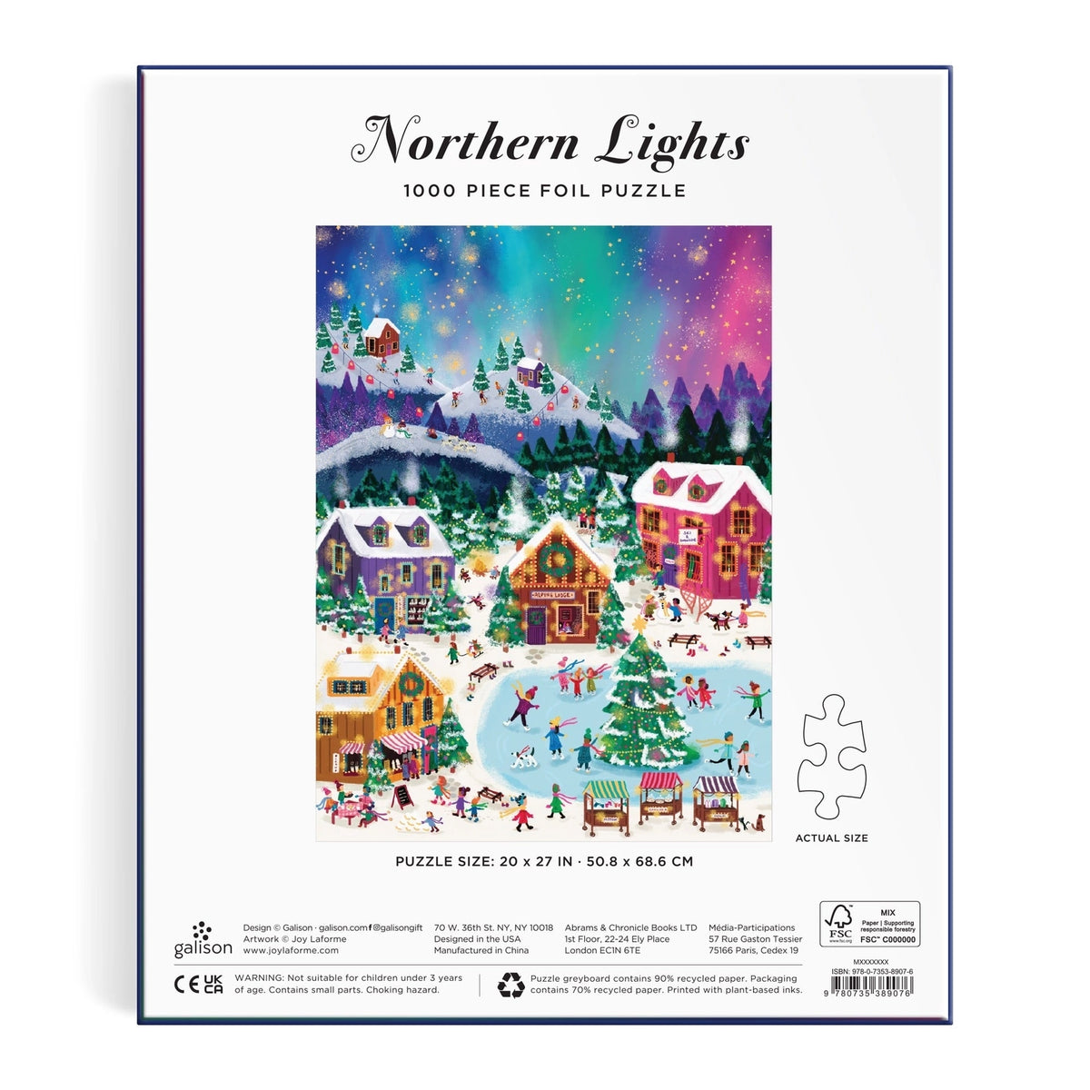 Northern Lights 1000 Piece Foil Puzzle - Joy Laforme