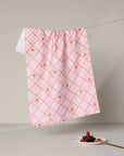 Rose Lattice Tea Towel