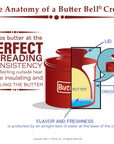 The Original Butter Bell® Crock - Cafe Matte Gray