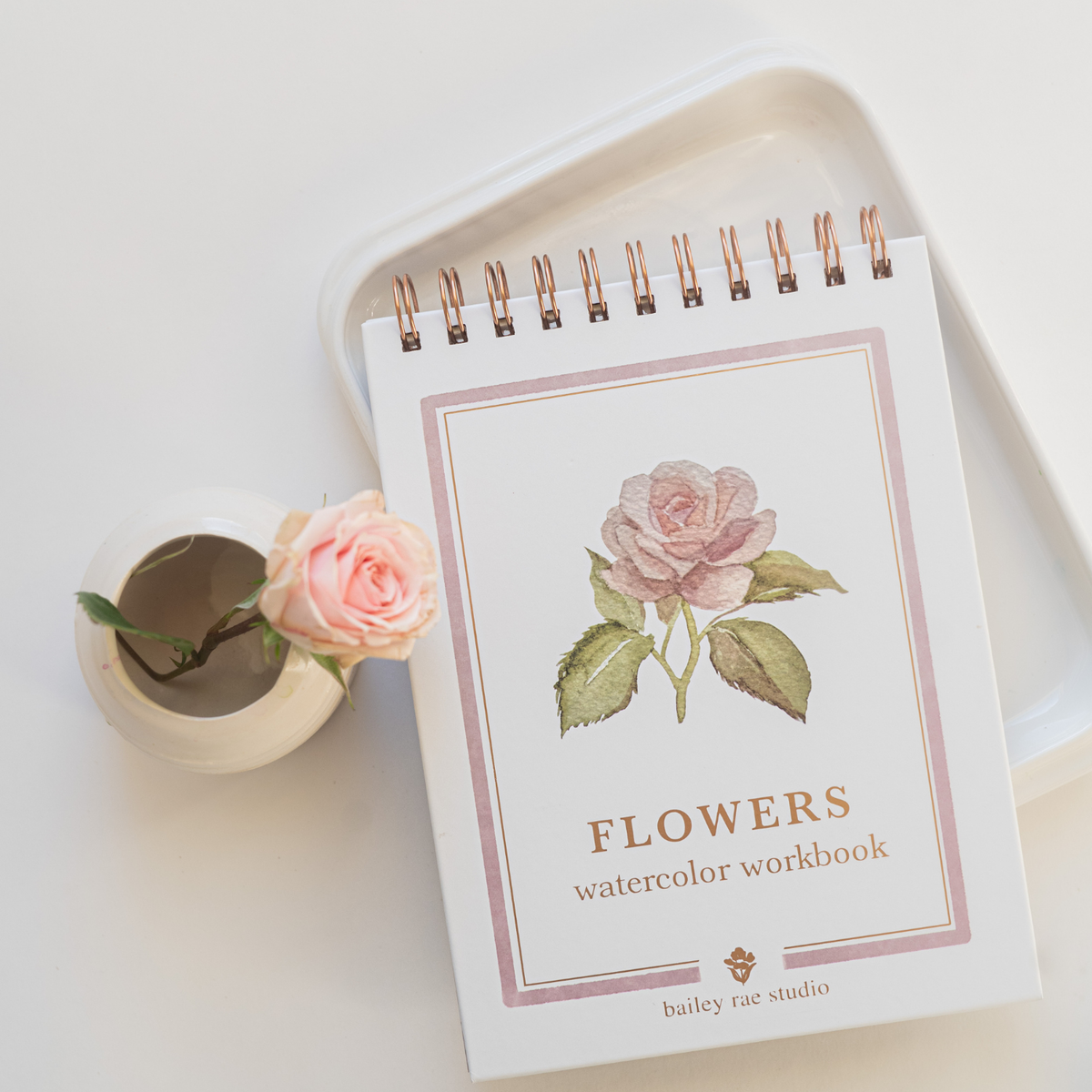 Flowers watercolor workbook