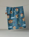 Holiday Nostalgia - Geometry LUXE Double-Sided Kitchen Tea Towel - Holiday 2026
