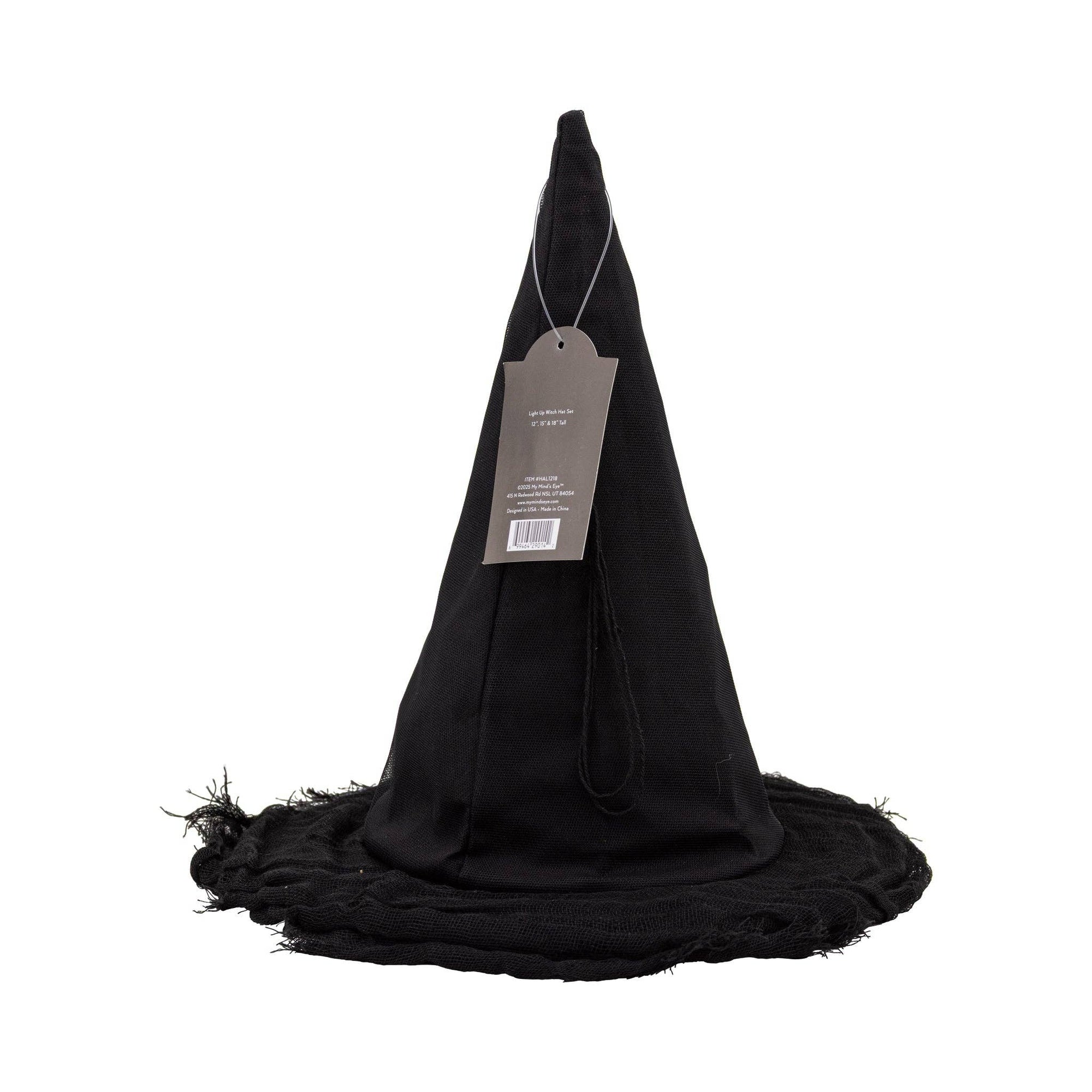 Light Up Witch Hat Halloween Decor | Spooky Party Decoration