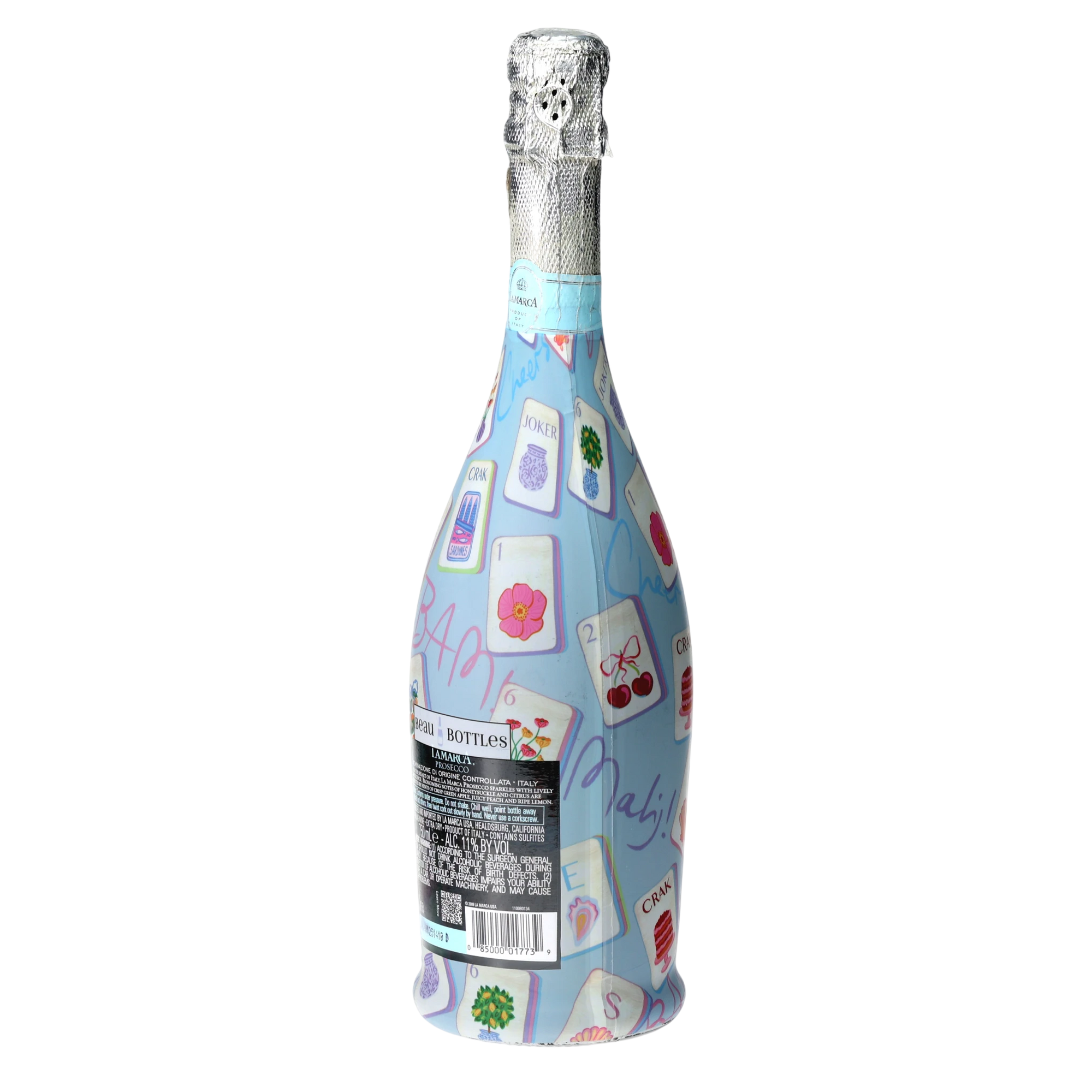 Beau Bottles Pastel Blue Mahjong - Prosecco Collection