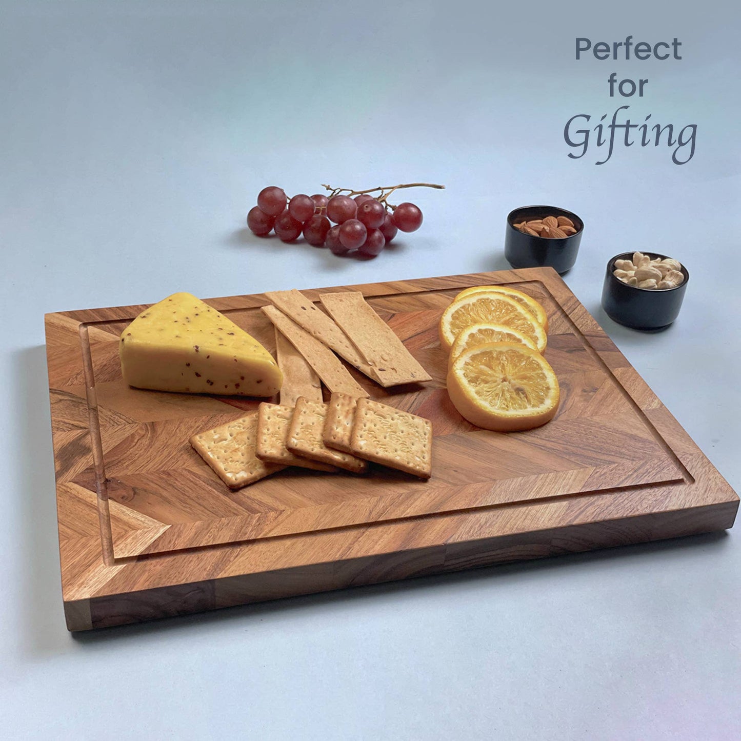 Handmade Indian Acacia Wood Large Thick Chopping Board