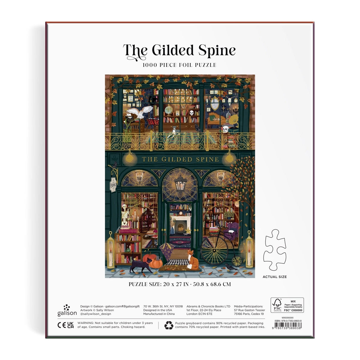 The Gilded Spine 1000 Piece Foil Puzzle