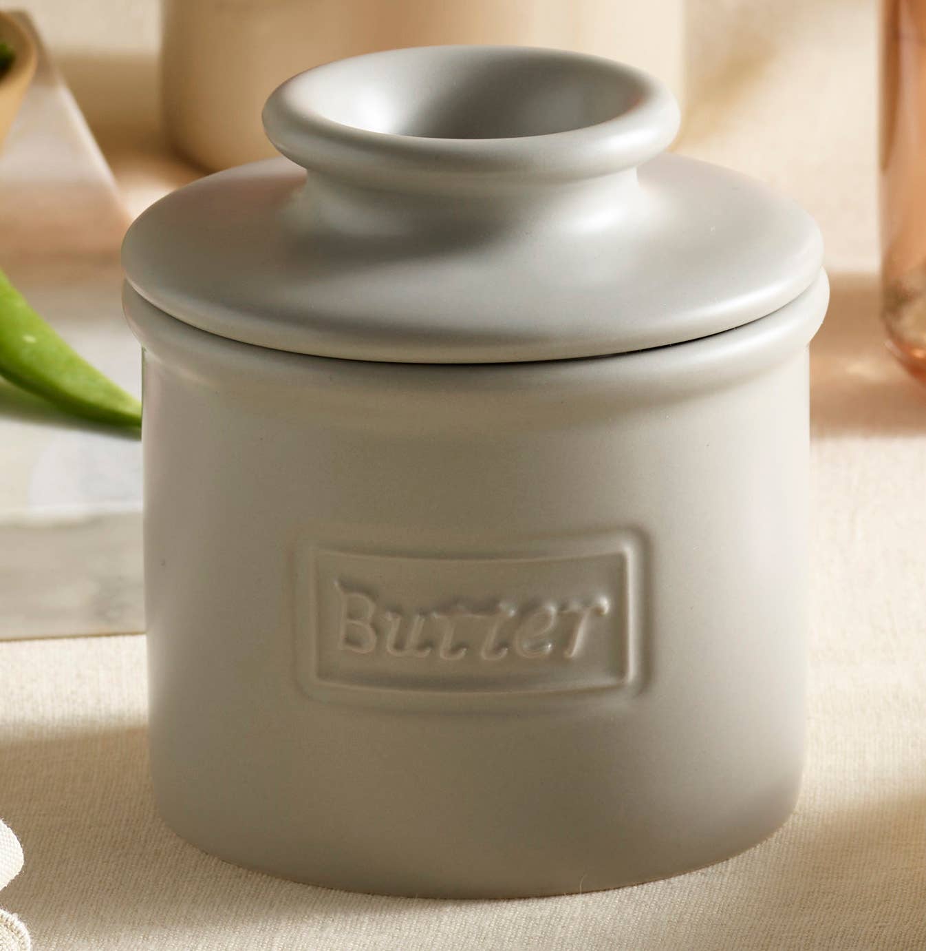 The Original Butter Bell® Crock - Cafe Matte Stone