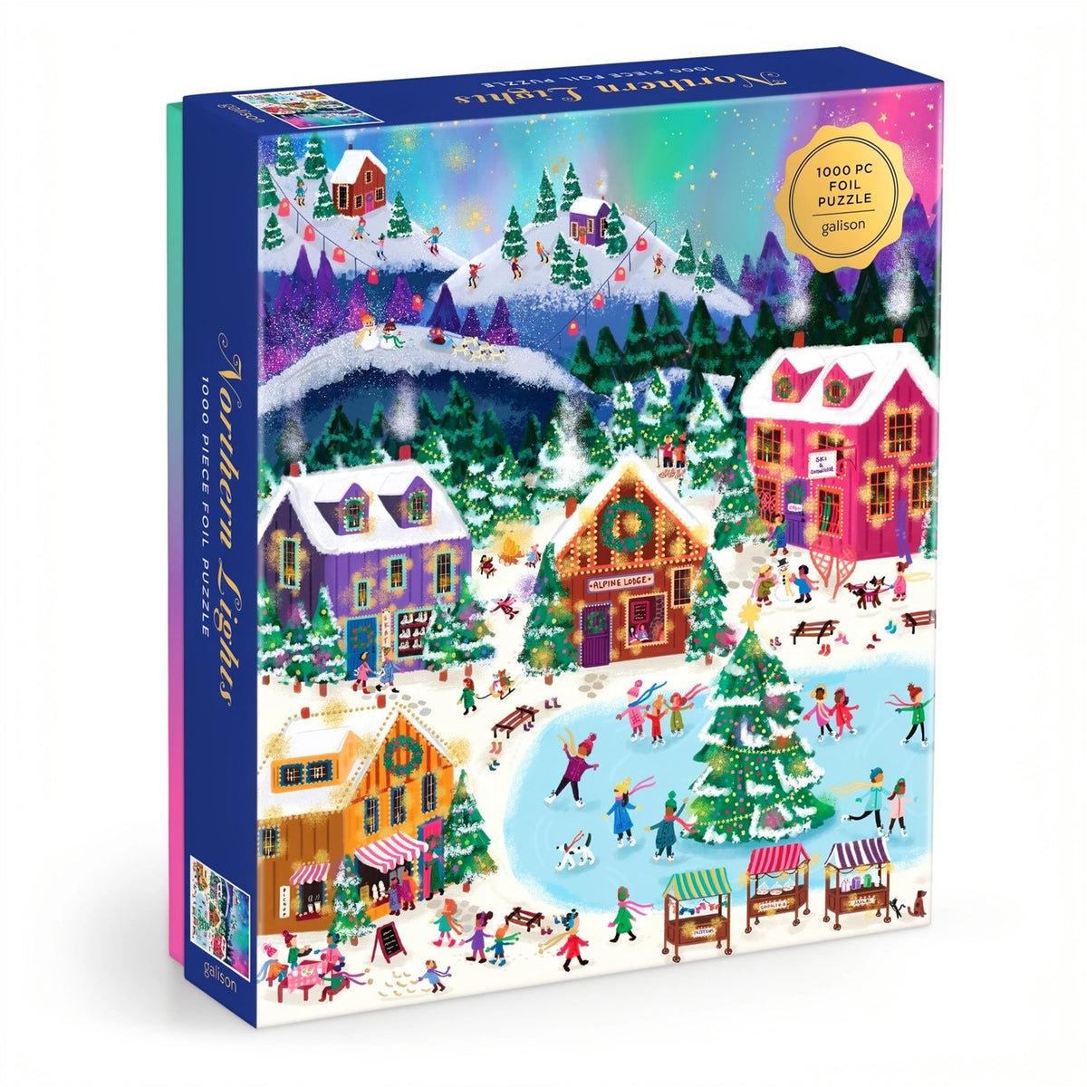 Northern Lights 1000 Piece Foil Puzzle - Joy Laforme