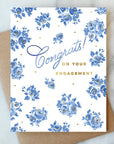 French Blue Engagement Greeting Card | Wedding Card