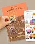 Sticker Scene Card - Construction  Birthday