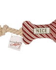 Naughty And Nice Dog Bone Toy