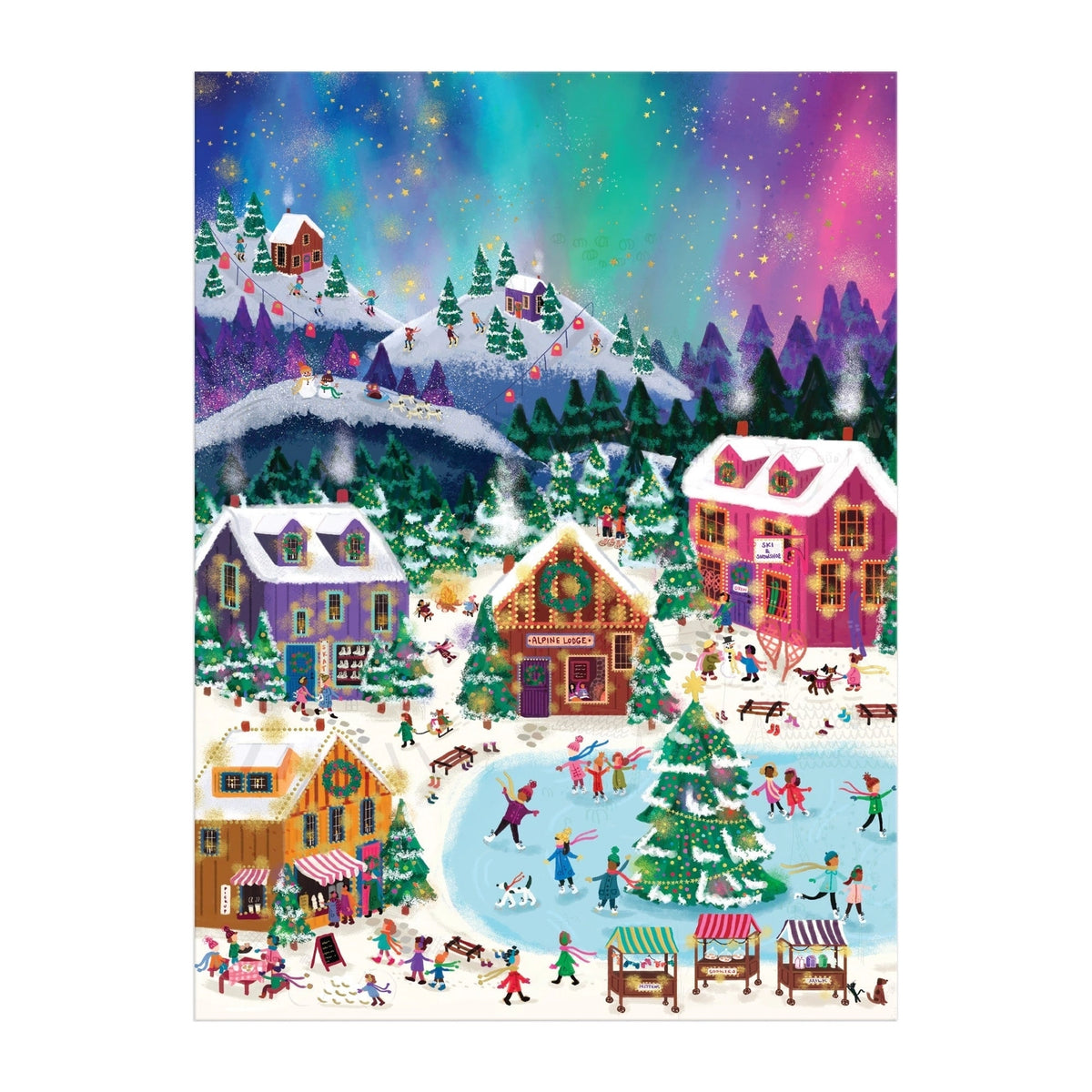 Northern Lights 1000 Piece Foil Puzzle - Joy Laforme