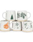 Wide Base Mug with Pumpkin