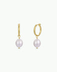 Pearl Drop - Gold Earrings