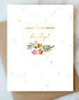 Welcome Baby Greeting Card | New Mom Baby Card