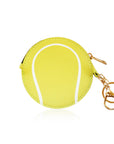 Tennis Ball Keychain Bag Charm Sports Coin Purse Pouch