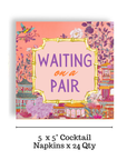 Mahjong "Waiting on a Pair" 24ct Cocktail Napkins (3 ply)