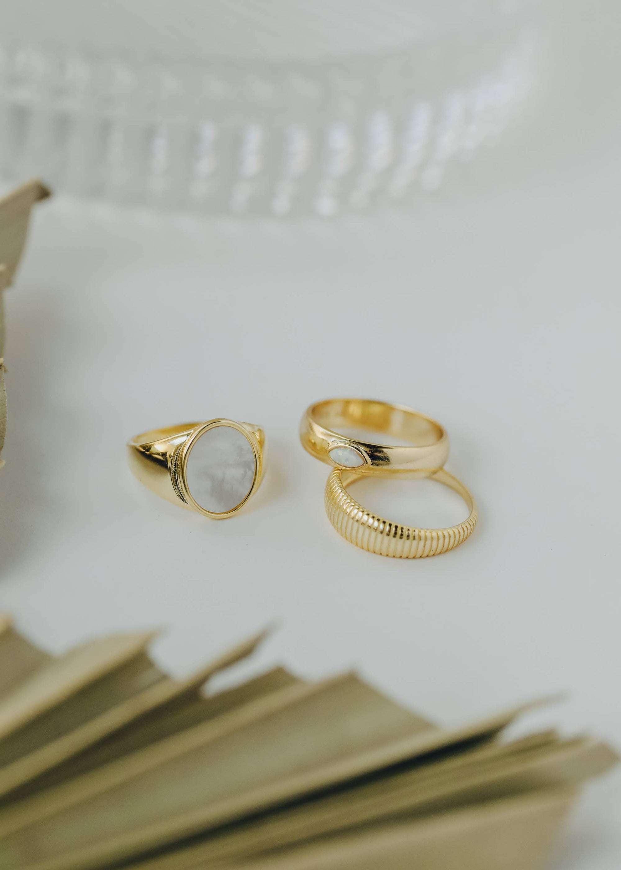 Gold Rings - Ridged