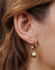 Birthstone Stud Gold Earrings Set - June
