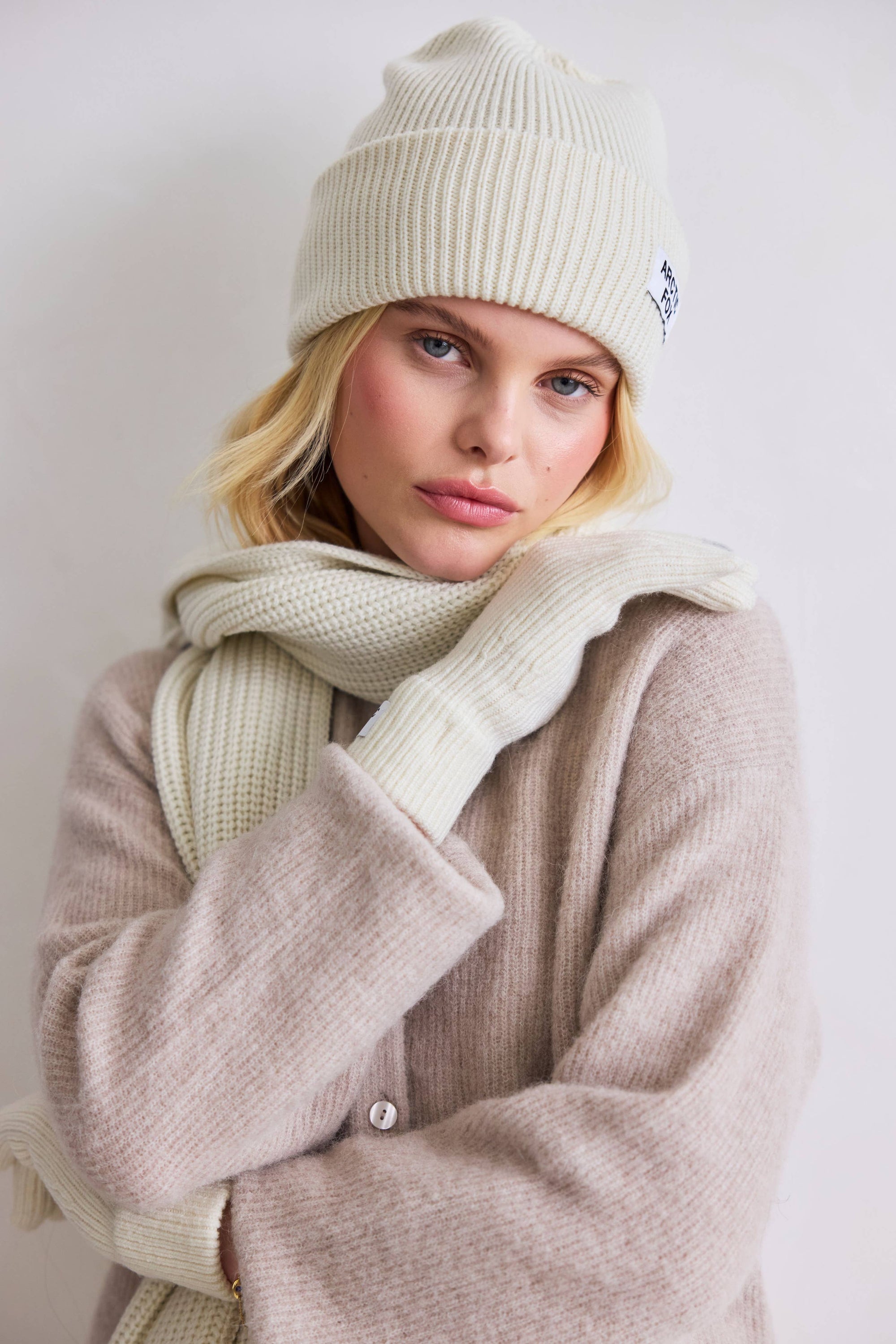 Recycled Bottle Beanie - Winter White