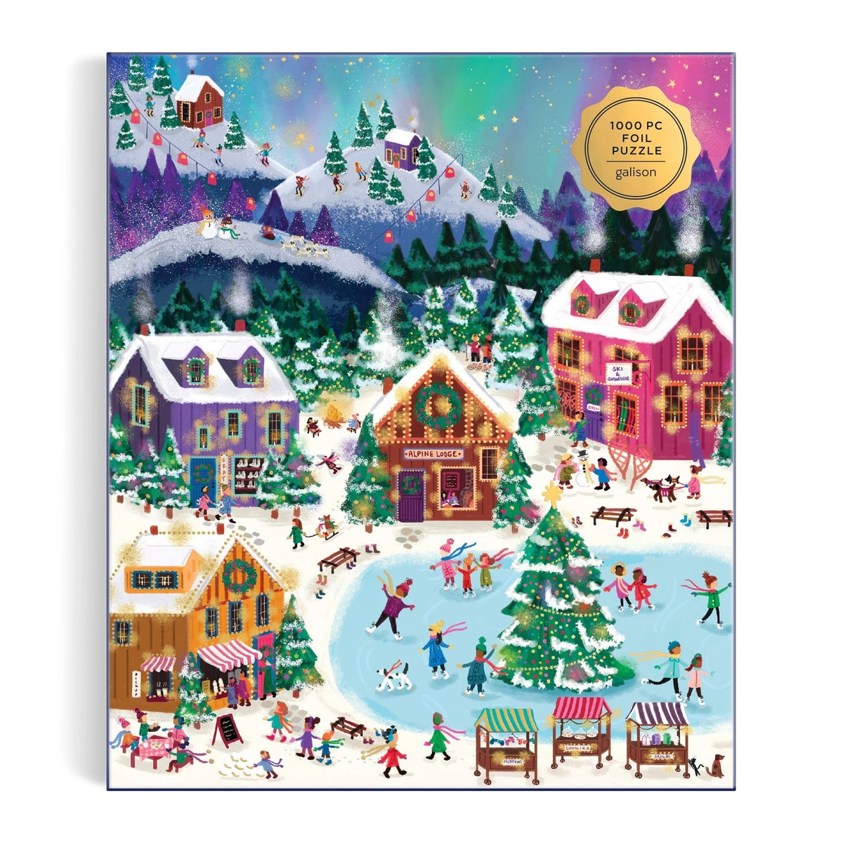 Northern Lights 1000 Piece Foil Puzzle - Joy Laforme