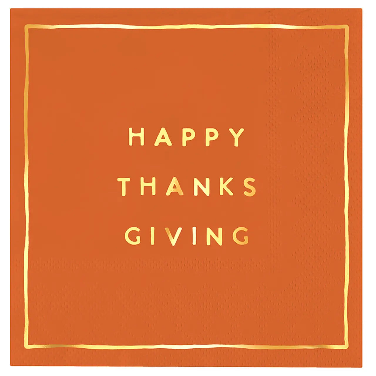Ceramic Napkin Tray + Napkins - Happy Thanksgiving