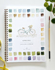Spring watercolor workbook