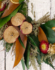 Harvest Fruit & Eucalyptus Natural Dried Wreath – 18"
