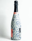 Beau Bottles Blue Wedding Toile- Champagne Collection