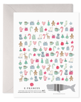 Merry Motif Holiday Greeting Card Boxed Set, Set of 6