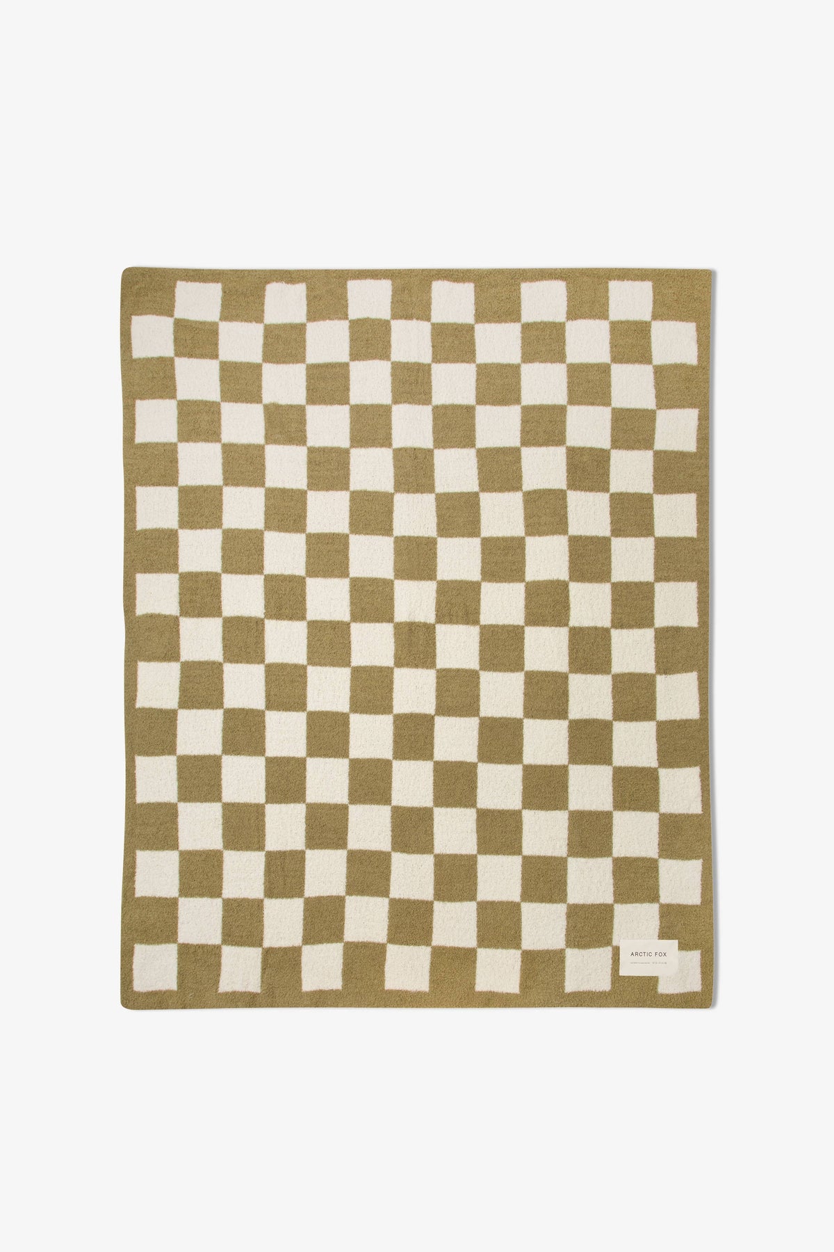 The Teddy Throw - 100% Recycled - Khaki Check - FW25