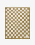 The Teddy Throw - 100% Recycled - Khaki Check - FW25