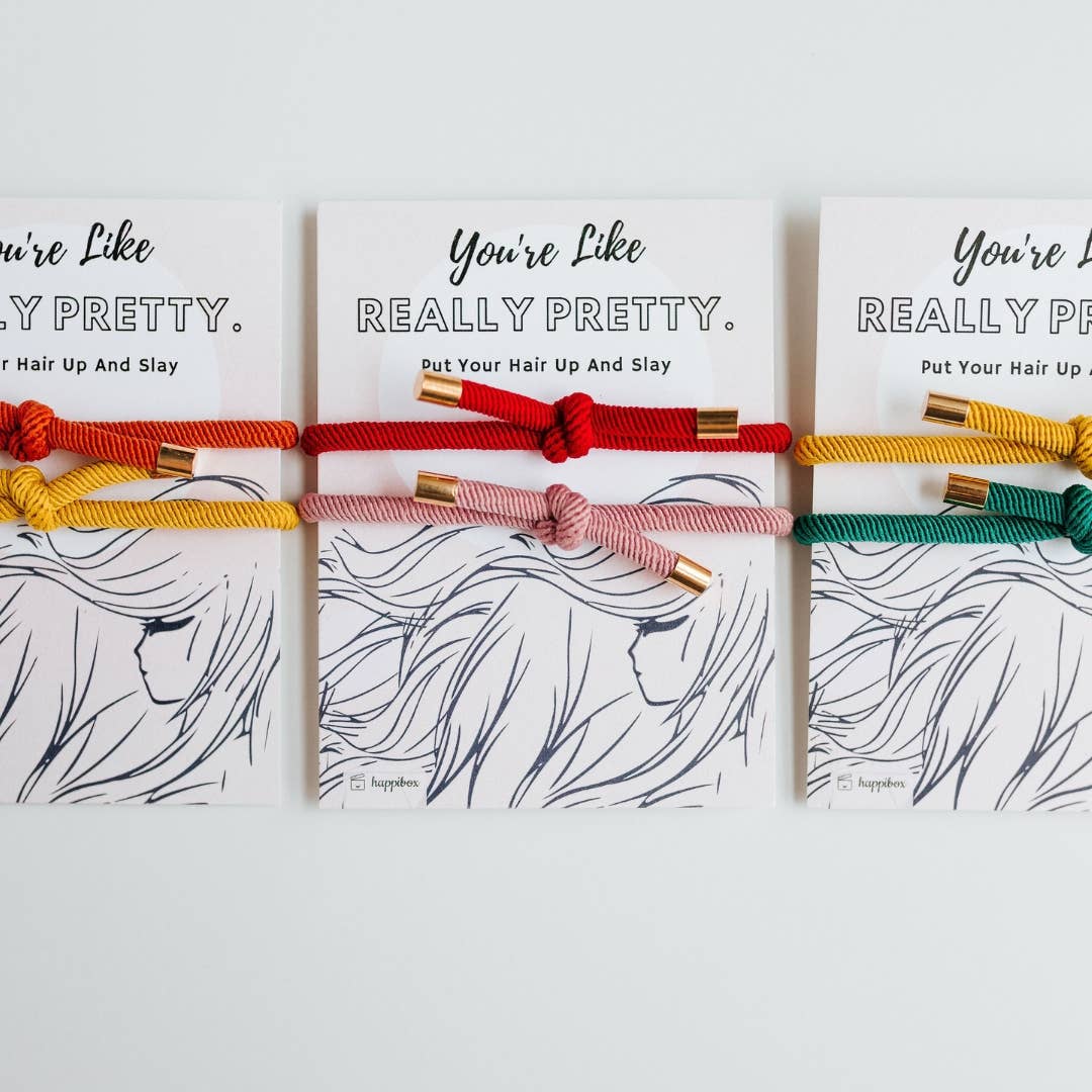 Really Pretty Double Elastic Hair Tie - Hair Accessory Card