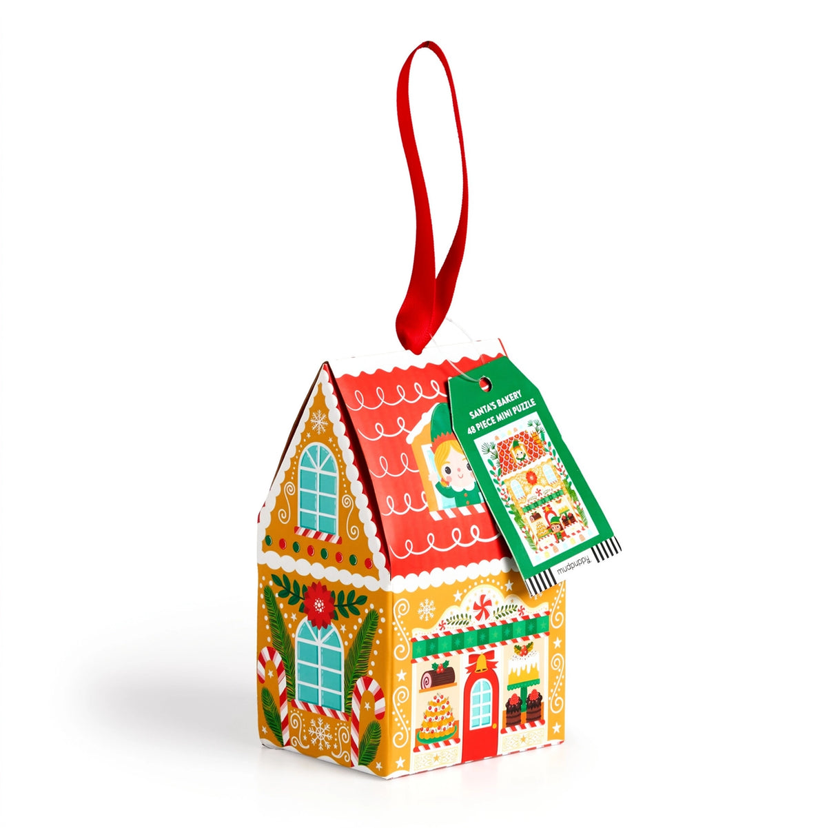 Santa's Bakery 48 Piece Mini Puzzle Ornament