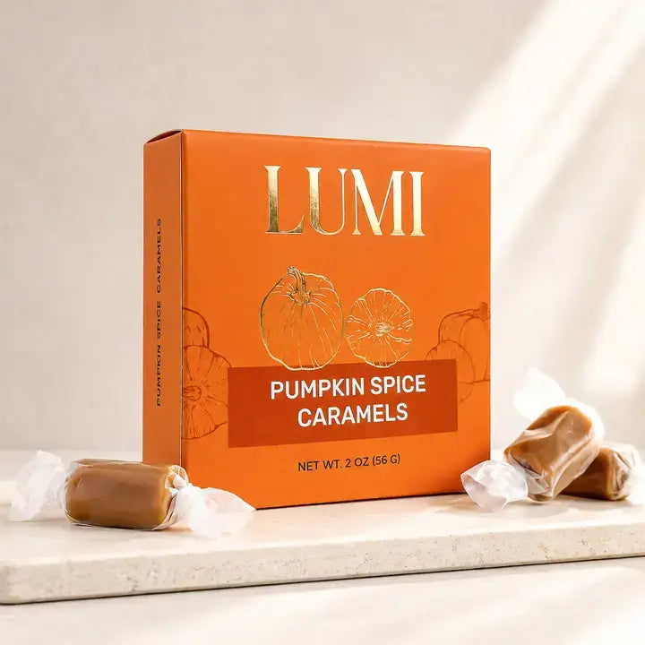 Fall Pumpkin Spice Caramels, 2 oz