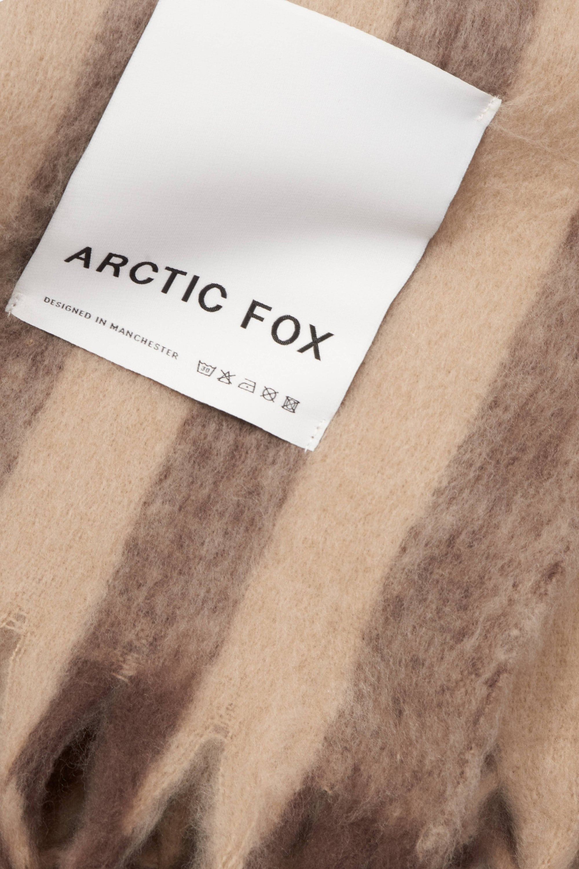 The Wool Stripe Throw - Umber/Brown
