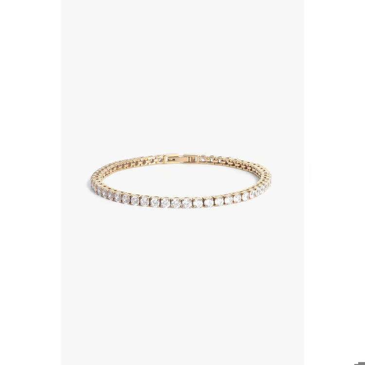 BLAIR BRACELET 3mm - pave - GOLD